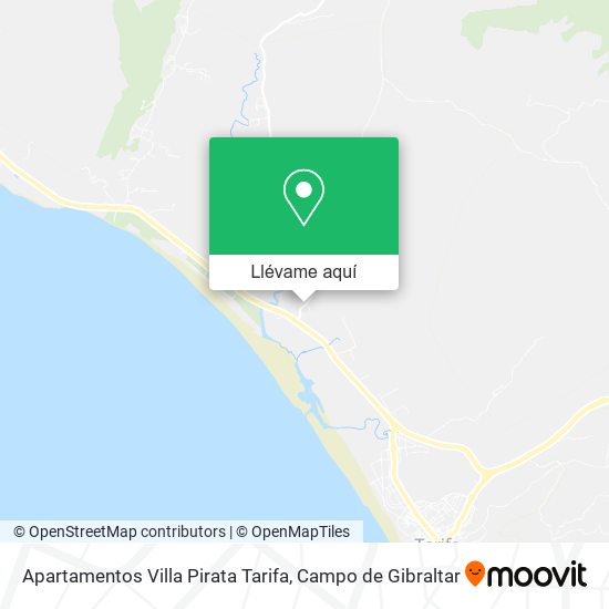 Mapa Apartamentos Villa Pirata Tarifa
