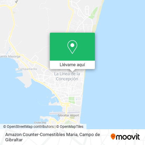 Mapa Amazon Counter-Comestibles Maria