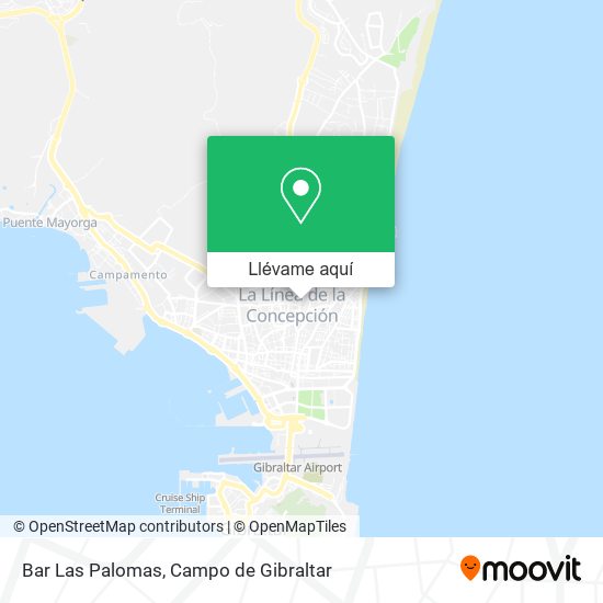 Mapa Bar Las Palomas