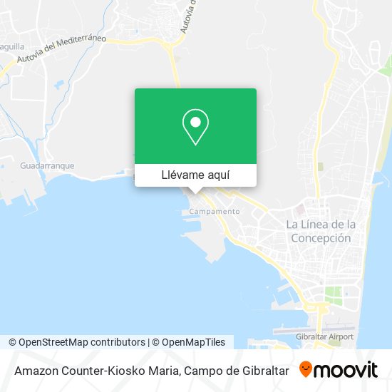 Mapa Amazon Counter-Kiosko Maria
