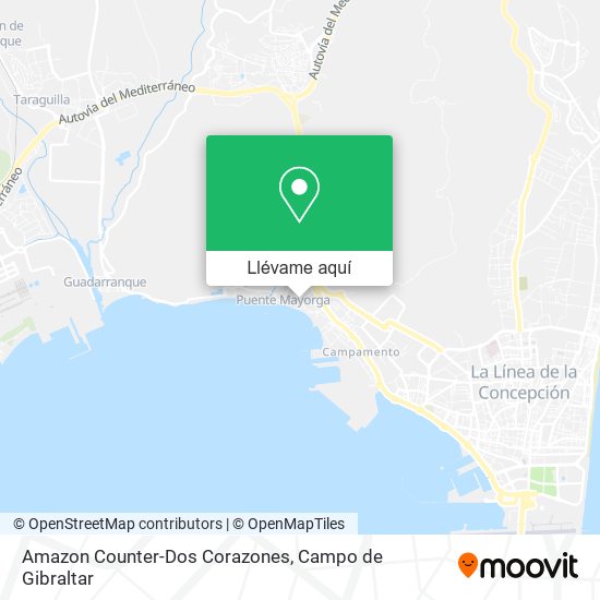 Mapa Amazon Counter-Dos Corazones