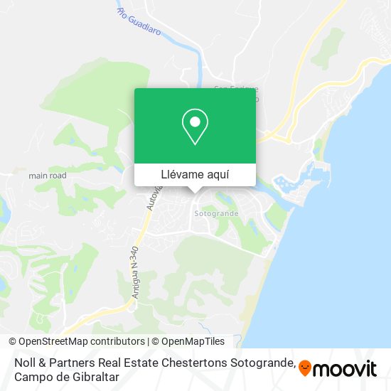 Mapa Noll & Partners Real Estate Chestertons Sotogrande