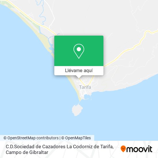 Mapa C.D.Sociedad de Cazadores La Codorniz de Tarifa