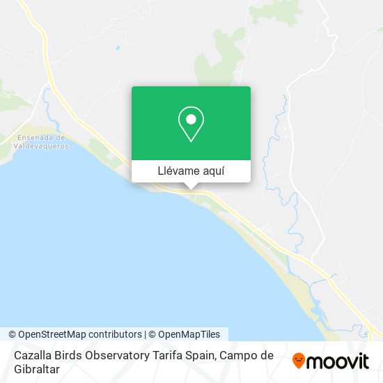 Mapa Cazalla Birds Observatory Tarifa Spain