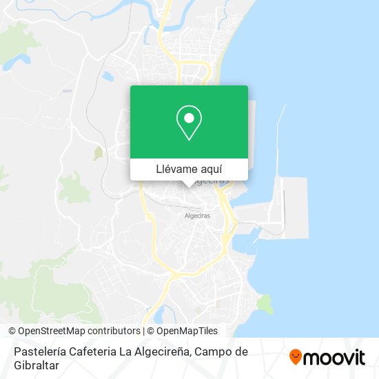 Mapa Pastelería Cafeteria La Algecireña