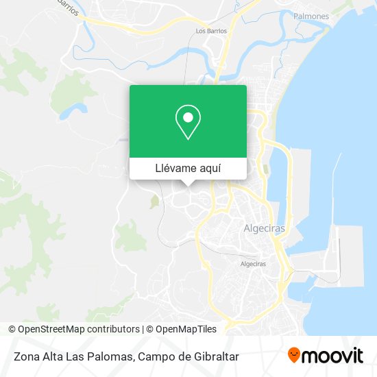 Mapa Zona Alta Las Palomas