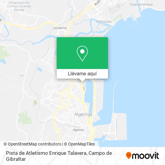 Mapa Pista de Atletismo Enrique Talavera