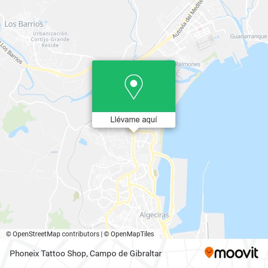 Mapa Phoneix Tattoo Shop