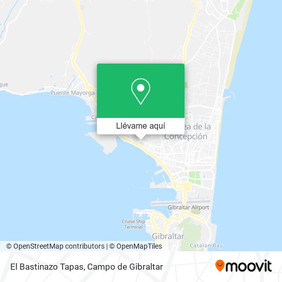 Mapa El Bastinazo Tapas
