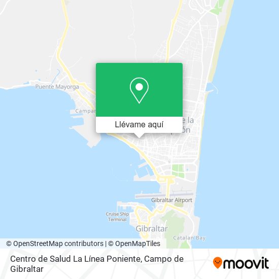 Mapa Centro de Salud La Línea Poniente