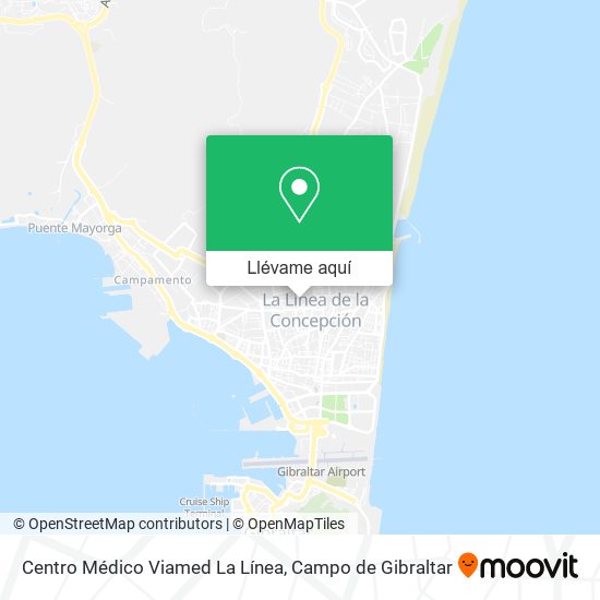 Mapa Centro Médico Viamed La Línea