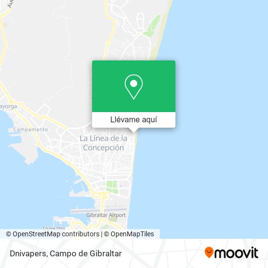 Mapa Dnivapers