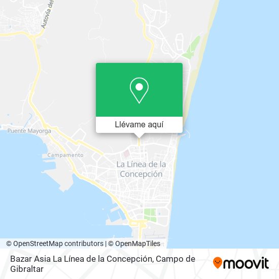 Mapa Bazar Asia La Línea de la Concepción