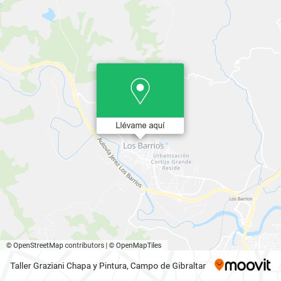 Mapa Taller Graziani Chapa y Pintura