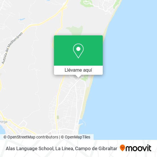 Mapa Alas Language School, La Línea