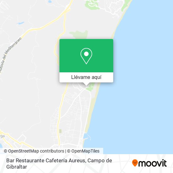 Mapa Bar Restaurante Cafetería Aureus