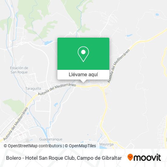 Mapa Bolero - Hotel San Roque Club
