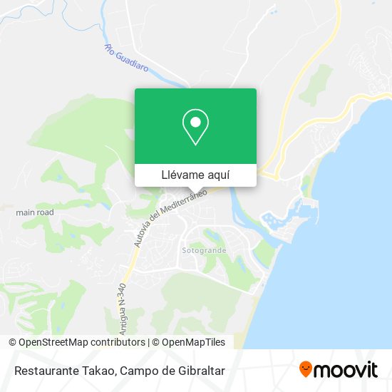 Mapa Restaurante Takao