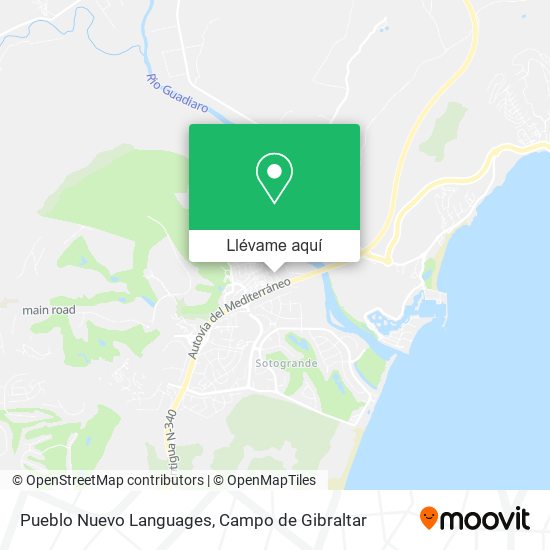 Mapa Pueblo Nuevo Languages