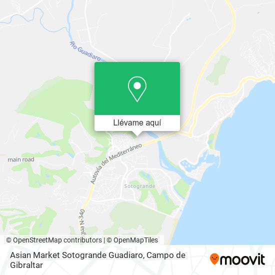 Mapa Asian Market Sotogrande Guadiaro