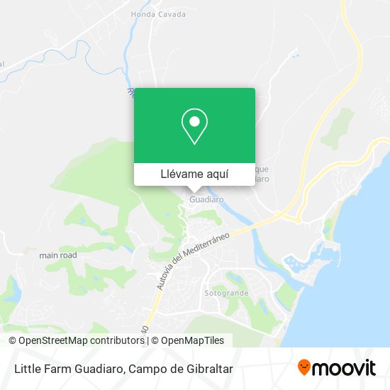 Mapa Little Farm Guadiaro