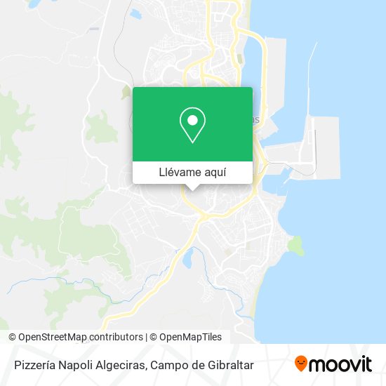 Mapa Pizzería Napoli Algeciras