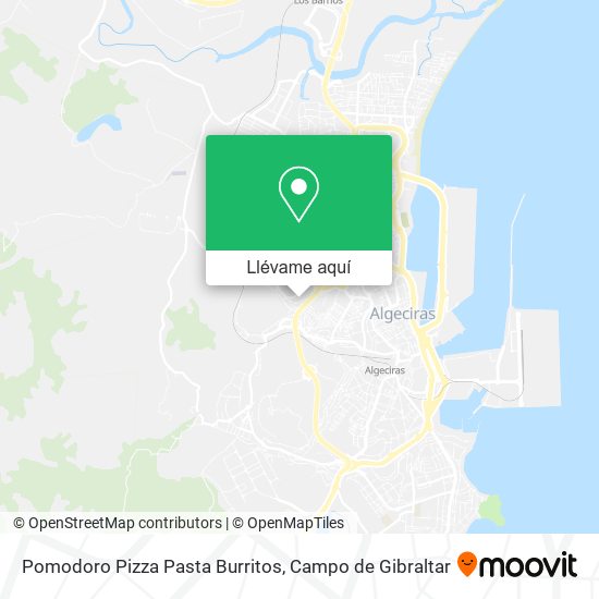 Mapa Pomodoro Pizza Pasta Burritos