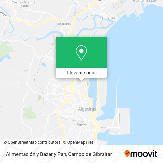 Mapa Alimentación y Bazar y Pan