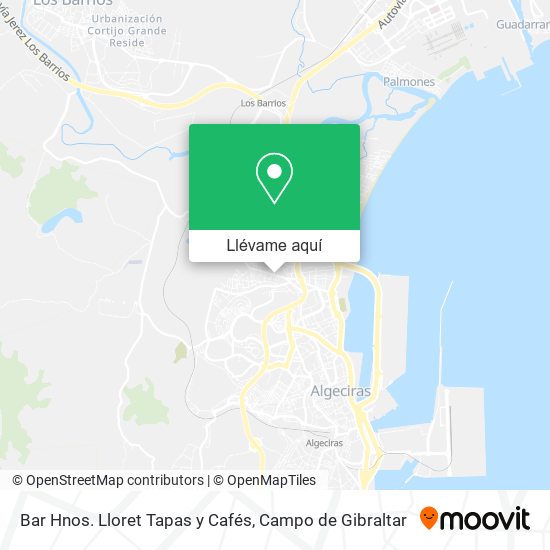 Mapa Bar Hnos. Lloret Tapas y Cafés