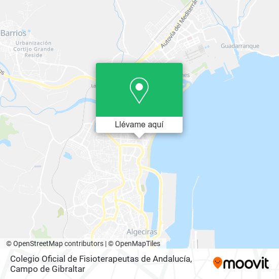 Mapa Colegio Oficial de Fisioterapeutas de Andalucía