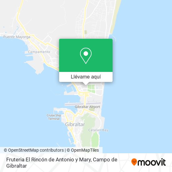 Mapa Fruteria El Rincón de Antonio y Mary