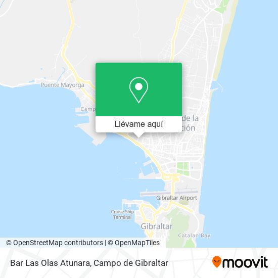 Mapa Bar Las Olas Atunara