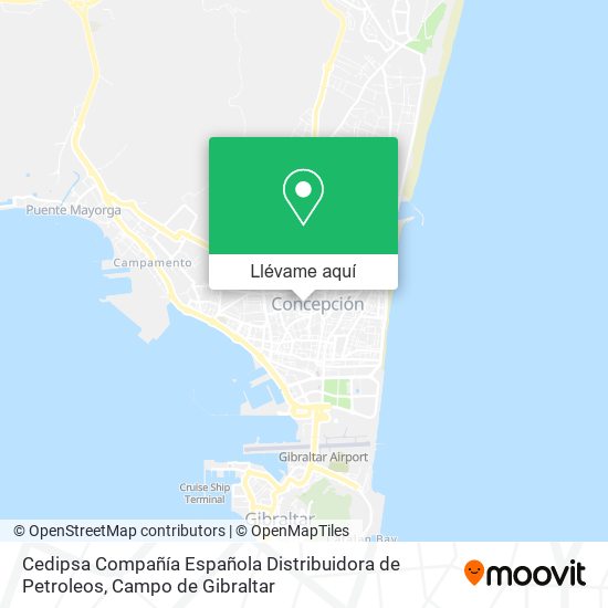 Mapa Cedipsa Compañía Española Distribuidora de Petroleos