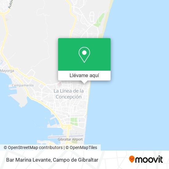 Mapa Bar Marina Levante