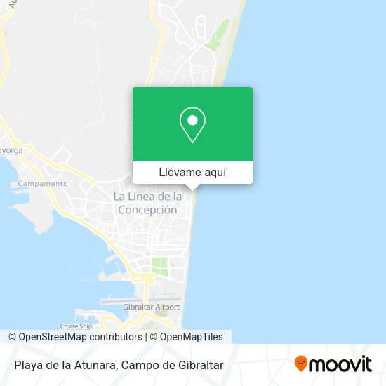 Mapa Playa de la Atunara