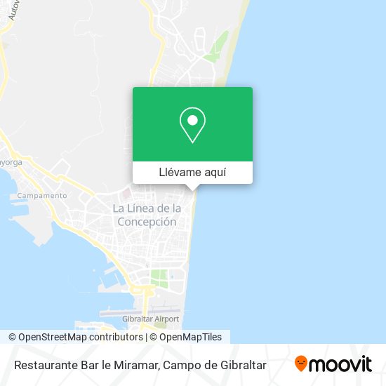Mapa Restaurante Bar le Miramar
