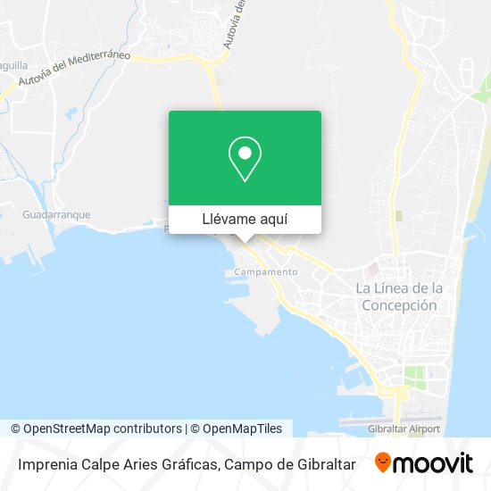 Mapa Imprenia Calpe Aries Gráficas