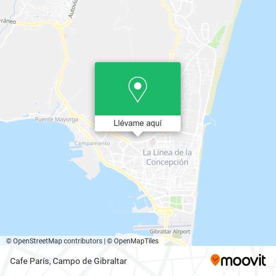 Mapa Cafe París