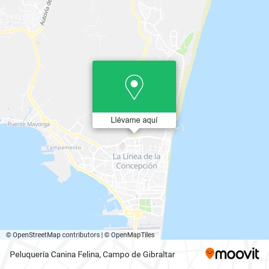 Mapa Peluquería Canina Felina
