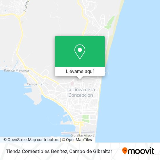 Mapa Tienda Comestibles Benítez
