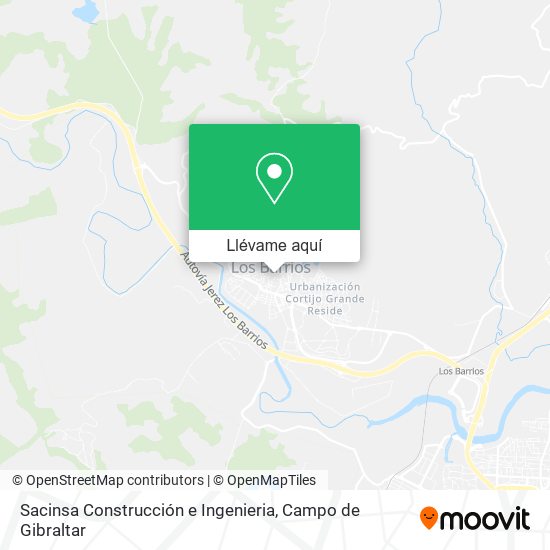 Mapa Sacinsa Construcción e Ingenieria