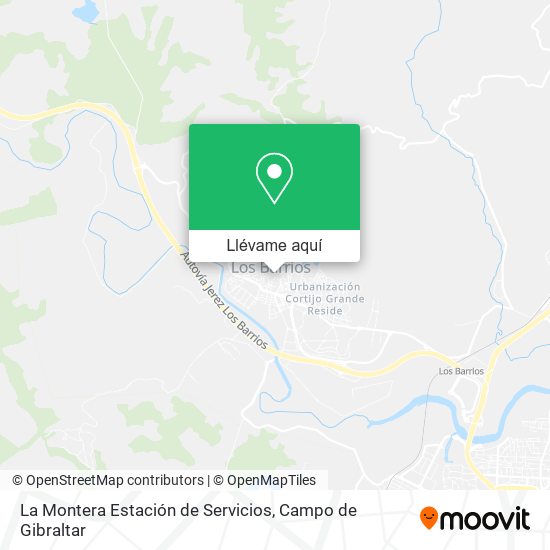 Mapa La Montera Estación de Servicios