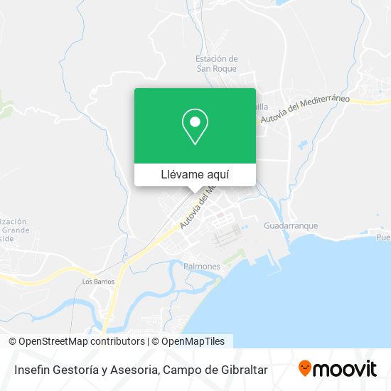 Mapa Insefin Gestoría y Asesoria