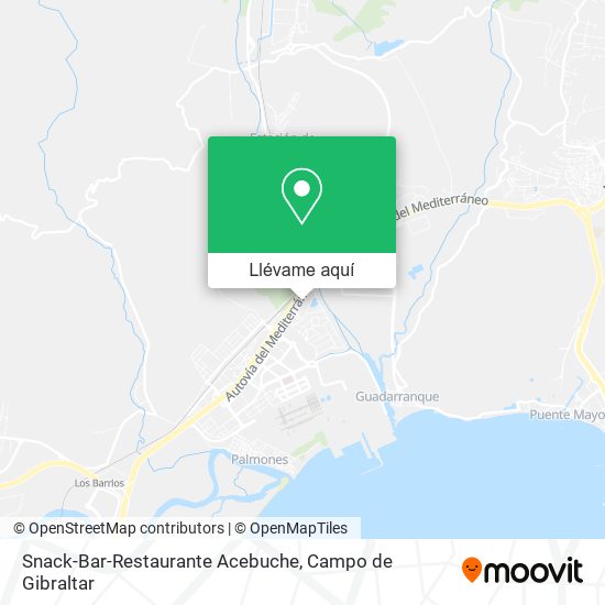 Mapa Snack-Bar-Restaurante Acebuche