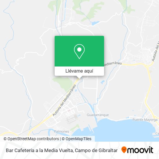 Mapa Bar Cafetería a la Media Vuelta