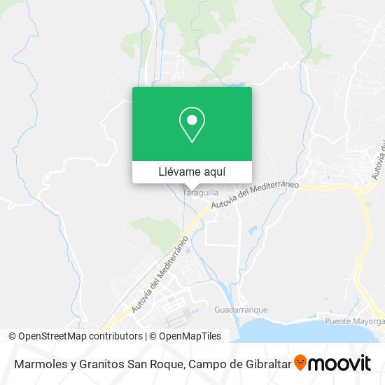 Mapa Marmoles y Granitos San Roque