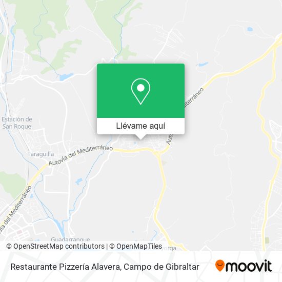 Mapa Restaurante Pizzería Alavera