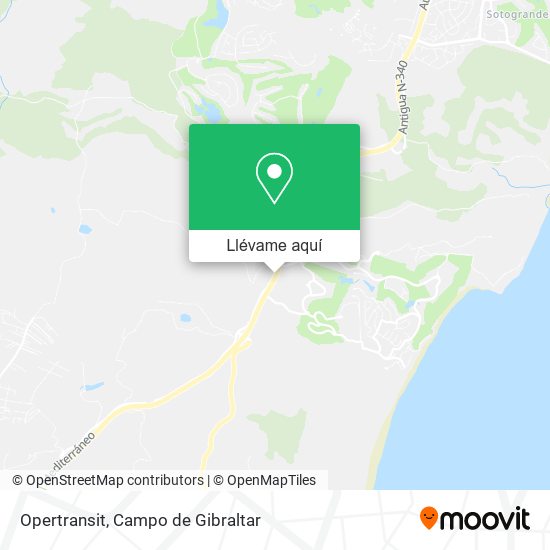 Mapa Opertransit