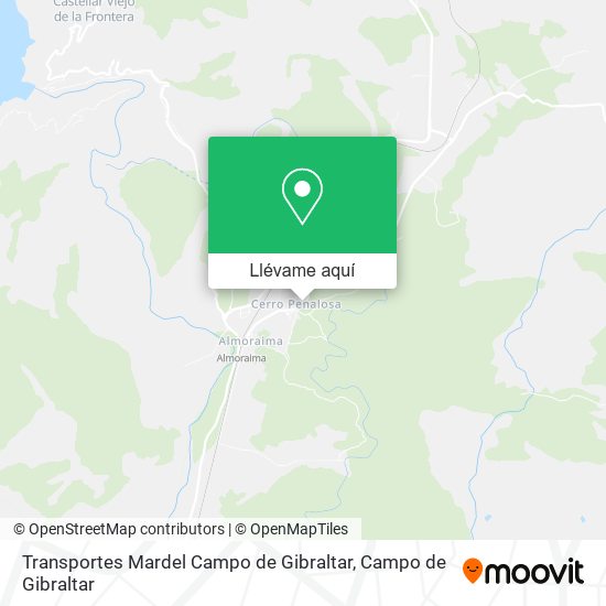 Mapa Transportes Mardel Campo de Gibraltar
