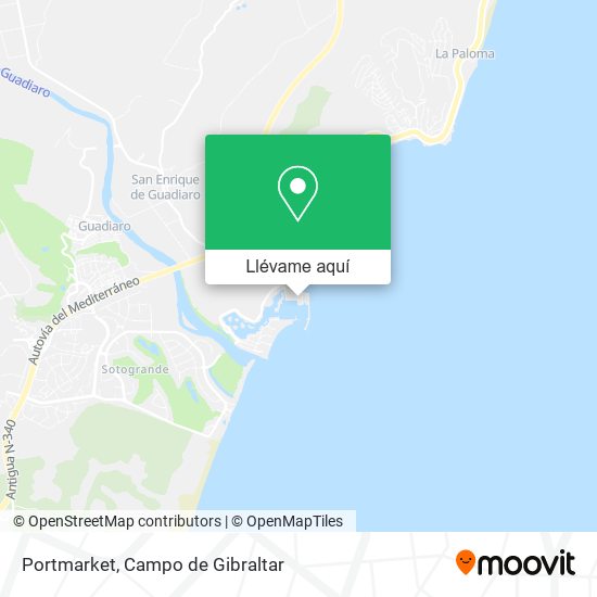Mapa Portmarket